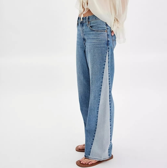 Free People | Levi's Baggy Dad Pieced Jeans - Picture 8 of 11